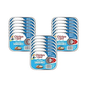 [SnS, AC] $13.73* | 18-Pack 3.75-Oz Chicken of the Sea Wild-Caught Sardines in Water at Amazon