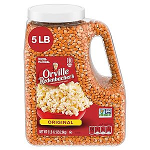 [SnS, AC] $7.98* | 5-Lb Orville Redenbacher’s Gourmet Popping Corn (Original) at Amazon