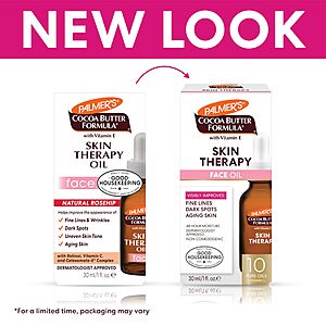 [S&S] Palmer's Cocoa Butter Formula Moisturizing Skin Therapy Oil for Face with Vitamin E, C & 10 Pure Facial Oils Blend 1 Ounce $7.4