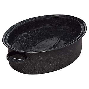 $17.74 - Granite Ware 18" Covered Oval Roaster, 15 Pound Capacity, Roasting Pan