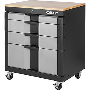 Kobalt 28-in W x 32.8-in H x 18.5-in D Freestanding Steel Garage Cabinet in Silver $219