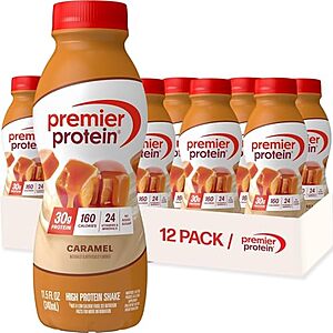 [SnS, AC] $19.43 | 12-Pack 11.5-Oz Premier Protein Shake (Caramel) at Amazon ($1.62 each)