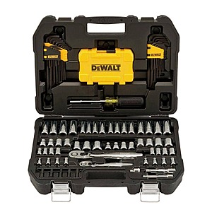 DeWalt 1/4 in. x 3/8 in. Drive Polished Chrome Mechanics Tool Set (108-Piece) $64.97