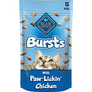 5-Ounce Blue Buffalo Bursts Crunchy & Creamy Chicken Cat Treats $1.79 w/ S&S + Free Shipping w/ Prime or on $35+