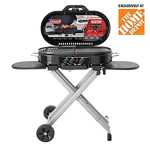 $236 HOME DEPOT COLEMAN RoadTrip 285-Standup Portable Propane Gas Grill with Grill Plus Griddle Bundle