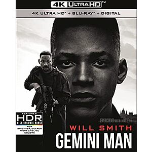 Gemini Man (4K UHD + Blu-ray) $10.99 + Free Shipping w/ Prime or on $35+