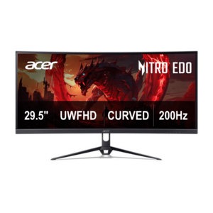 $100.80: Acer Nitro 29.5” Curved UWFHD (2560 x 1080) 200Hz 1800R Curved Gaming Monitor, Black, ED300C XWBMIIPPX at Walmart