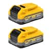 2-Pack DEWALT 20V MAX XR POWERSTACK 3.5Ah Lithium-Ion Battery $112.00 + Free Shipping