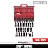 Milwaukee SHOCKWAVE Impact-Duty 3/8" Drive Metric & SAE Deep Well Impact PACKOUT Socket Set (36-Piece) $89.00 + Free Shipping