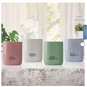 Bellevue Luxury Candles, 10 oz. Ceramic, 4-pack $26.99 free shipping Costco.com