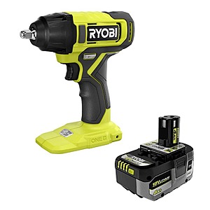RYOBI ONE+ 18V Cordless 3/8 in. Impact Wrench with ONE+ 18V 4.0 Ah Lithium-Ion HIGH PERFORMANCE Battery $91.8