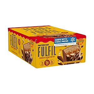 [SnS, AC] $29.88* | 2 × 12-Count FULFIL Chocolate Peanut Butter Protein Bar ($14.94 each) at Amazon
