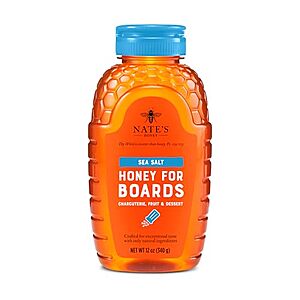 [SnS] $4.04* | 12-Oz Nate's Honey for Boards Squeeze Bottle (Sea Salt) at Amazon
