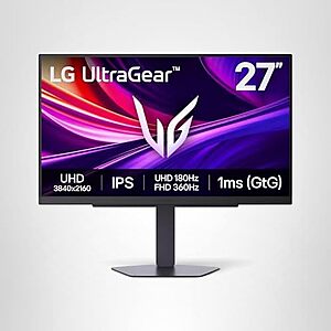 $339.99* | 27" LG UltraGear 27G810A-B Dual Mode UHD 4K/FHD 180Hz/360Hz IPS Gaming Monitor at Amazon