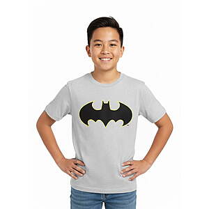 Boys' & Big Boys' Graphic T-Shirt (Various - Batman, Pokemon, Spider-Man, Minecraft, And More) - from $4.50