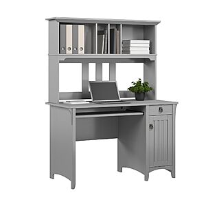 Bush Home Salinas Computer Desk with Hutch - $97.99