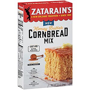 [SnS] $9.96* | 6-Pack Zatarain's Honey Butter Cornbread Mix, 12.5 oz at Amazon