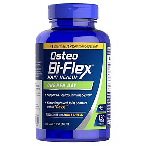 [S&S] $15.80: Osteo Bi-Flex One Per Day Vitamin D – Joint, Bone & Immune Support(130 Coated Tablets ) at Amazon