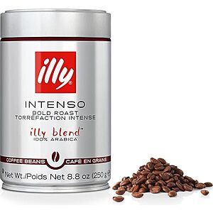 [SnS, AC] $8.13* | 8.8-Oz illy Whole Bean 100% Arabica Coffee (Intenso Bold Roast) at Amazon