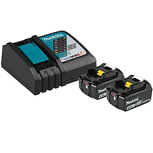 Makita 18-Volt LXT Lithium-Ion Battery and Rapid Optimum Charger Starter Pack (4. 0Ah), $119, FS, Home Depot