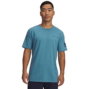 Under Armour Men's Freedom Banner Short Sleeve T Shirt, (466) Boundless Blue / / Wham Blue, XX-Large