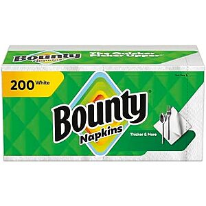 [AC] $2.69* | 200-Ct Bounty 1-Ply Paper Napkins at Amazon