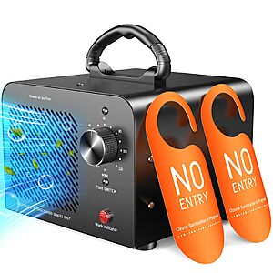 Ozone Generator 48,000mg, Commercial Ozone Machine Odor Removal, High Capacity O3 Ionizer Air Purifier Deodorizer, Portable Mini for Car, Home, Smoke, Pets, Industrial $39.85