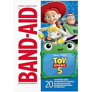 [SnS, AC] $2.79 | BAND-AID Brand Adhesive Bandages for Minor Cuts and Scrapes, Disney and Pixar Toy Story at Amazon