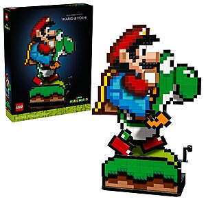 1215-Piece LEGO Super Mario World: Mario & Yoshi Building Set  $103.99 + Free Shipping