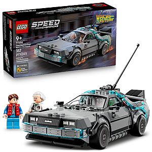 357-Pc LEGO Speed Champions: Back to the Future Time Machine Building Toy $22.39 + Free Shipping w/ Prime or on $35+