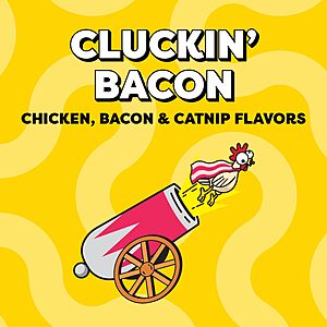 $6.37 S&S Temptations Wacky Blasts Cat Treats, Cluckin’ Bacon Flavor, 16 oz. Pouch AMAZON