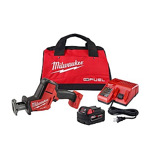 Milwaukee M18 FUEL 18V Lithium-Ion Brushless Cordless HACKZALL Reciprocating Saw Kit W/(1) 5.0Ah Batteries, Charger & Tool Bag $184