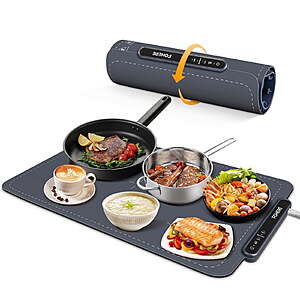 [AC]FOHERE Warming Mat for Food with 3 Modes (Dark Blue) $13.78 + Free S&H at Walmart