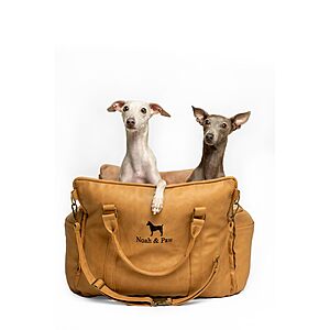 NOAH & PAW Small Dog Car Seat w/ Harness Clip & Washable Cover (Camel) $33.98 + Free Shipping w/ Prime or on $35+