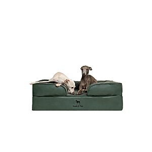 NOAH & PAW 35" x 25" x 11" Large Orthopedic Dog Bed w/ Eggshell Memory Foam & Cooling Gel (Faux Leather) $50.56 + Free Shipping