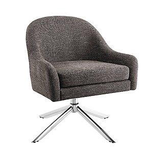 Linon Sheridan Mid-Century Modern Swivel Accent Chair (Gray) $110.99 + Free Shipping