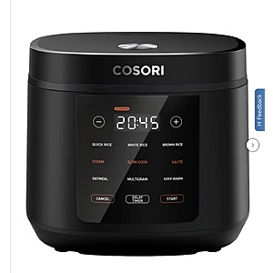 Cosori 5.0-Quart Rice Cooker with Ceramic Coating $54.99 + $4.99 shipping Costco.com $60