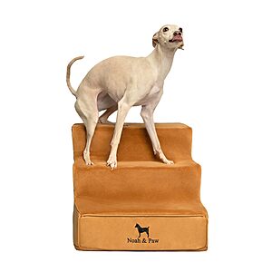 Noah & Paw 20" Wide 5-Step Dog Stairs for High Bed w/ 35D Foam (Camel) $43.29 + Free Shipping