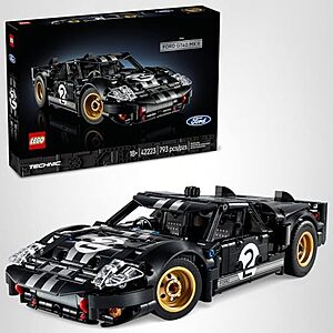 $59.99* | 793-Pc LEGO Technic 1966 Ford GT40 MKII Race Car (42223) at Amazon
