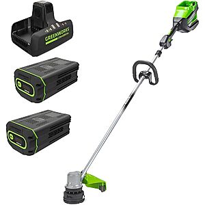 GREENWORKS 80V Pro String Trimmer with 2x 2.5ah batteries after rebate $99.88