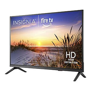 INSIGNIA 32" Class F20 Series LED HD Smart Fire TV, Voice Remote with Alexa, Free & Live TV $69.99