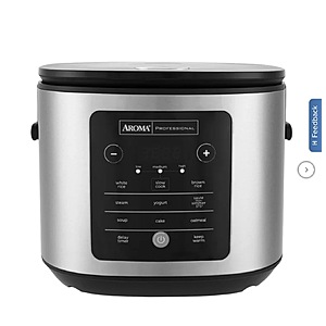 AROMA Professional 20-Cup Cooked Rice Cooker and Slow Cooker $47.99 + $4.99 Shipping Costco.com