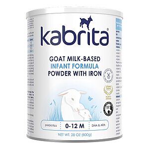 Kabrita Goat Milk-Based Infant Formula Powder for Infants 0–12 Months, Non-GMO, 28 oz $39