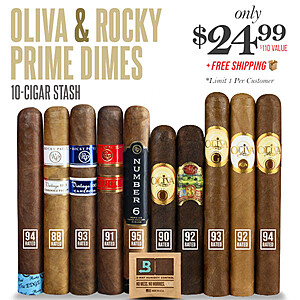 Oliva & Rocky Prime Dimes 10-Cigar Stash~$24.99 @ Cigar Page~Free Shipping!