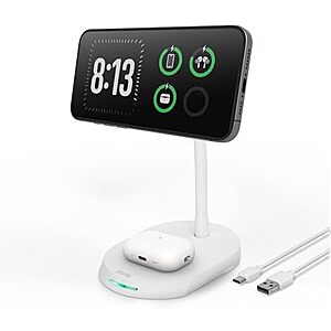 iHome 15W 3-in-1 Magnetic Wireless Charging Stand for iPhone, Apple Watch & AirPods $9.76 + Free Shipping w/ Prime or on $35+