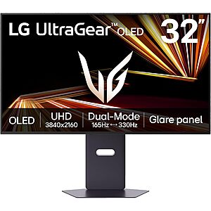32" LG UltraGear 4K UHD OLED Gaming Monitor w/ Dual-Mode 165Hz/330Hz $669 + Free Shipping