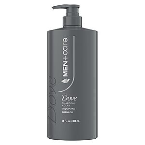 28-Oz DOVE MEN + CARE Shampoo (Charcoal + Clay) $5.12 w/ S&S + Free Shipping w/ Prime or on orders over $35