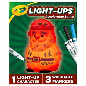 Crayola Holiday Craft Santa Light-Up Toy $5.83 + Free Shipping w/ Prime or on orders over $35