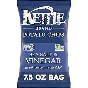[SnS, AC] $19.84* | 9 × 7.5oz. Kettle Brand Sea Salt & Vinegar Kettle Potato Chips ($2.21 each) at Amazon