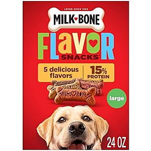 [SnS, AC] $2.09* | 24-Oz Milk-Bone Flavor Snacks Large Dog Biscuits at Amazon